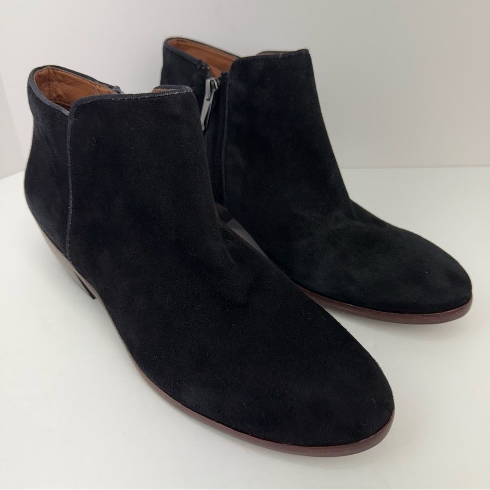 Sam Edelman size 7.5 Women’s Black Suede Leather Ankle Booties Boots